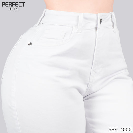 Jeans Mom Fit Tiro Alto 4000