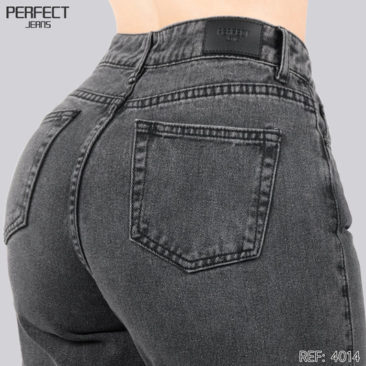 Jeans Wide Leg Rígido Tiro Alto 4014