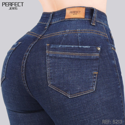 Jeans Skinny Tiro Alto 5213