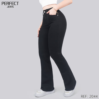 Jeans Skinny Flare Tiro Alto 2044