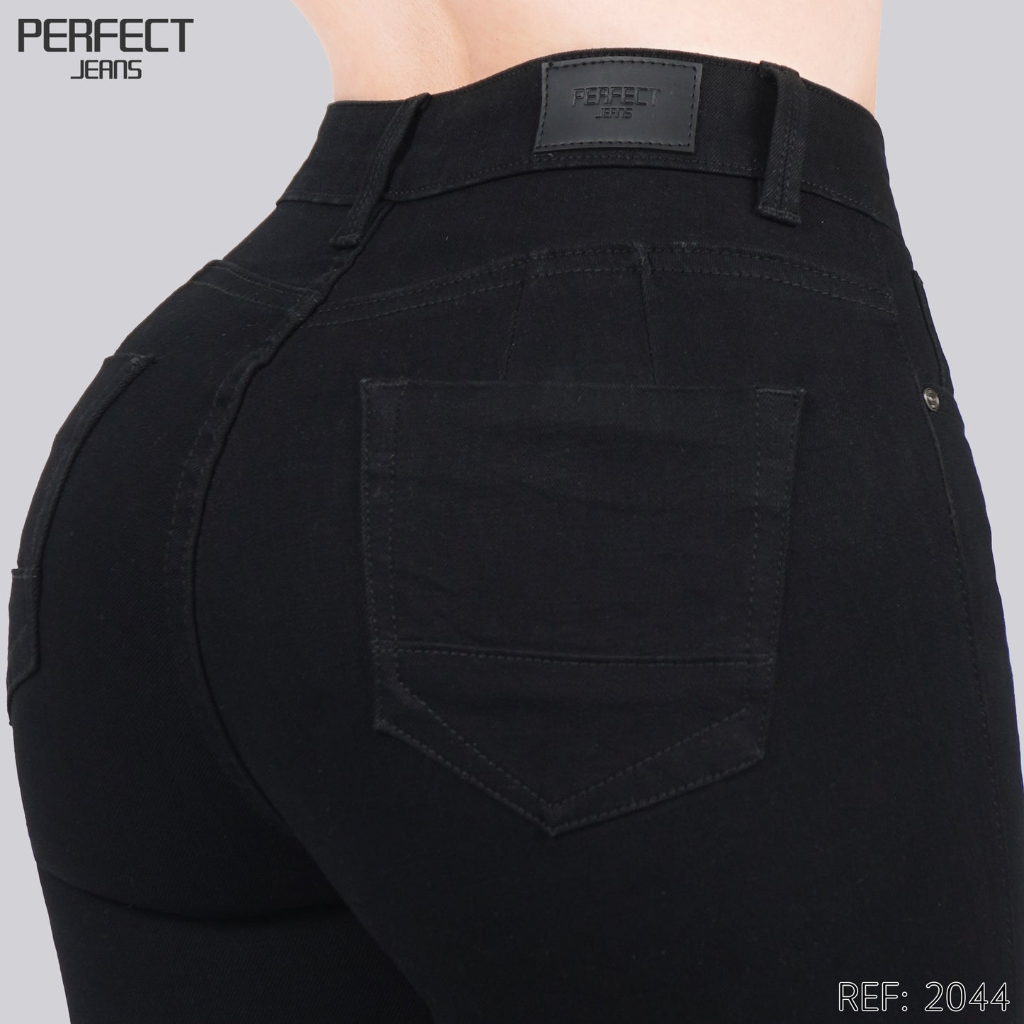 Jeans Skinny Flare Tiro Alto 2044
