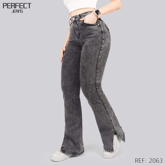 Jeans Skinny Flare Tiro Alto 2063