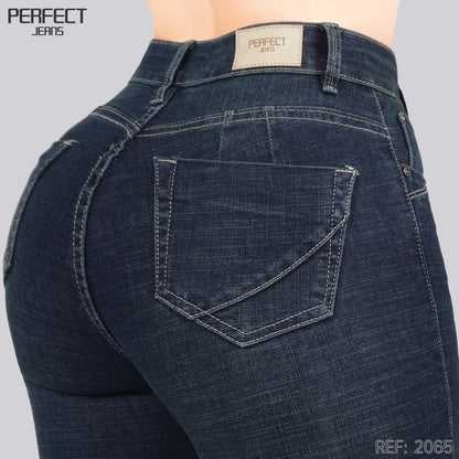 Jeans Skinny Flare Tiro Alto 2065