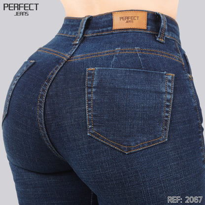 Jeans Skinny Flare Tiro Alto 2067
