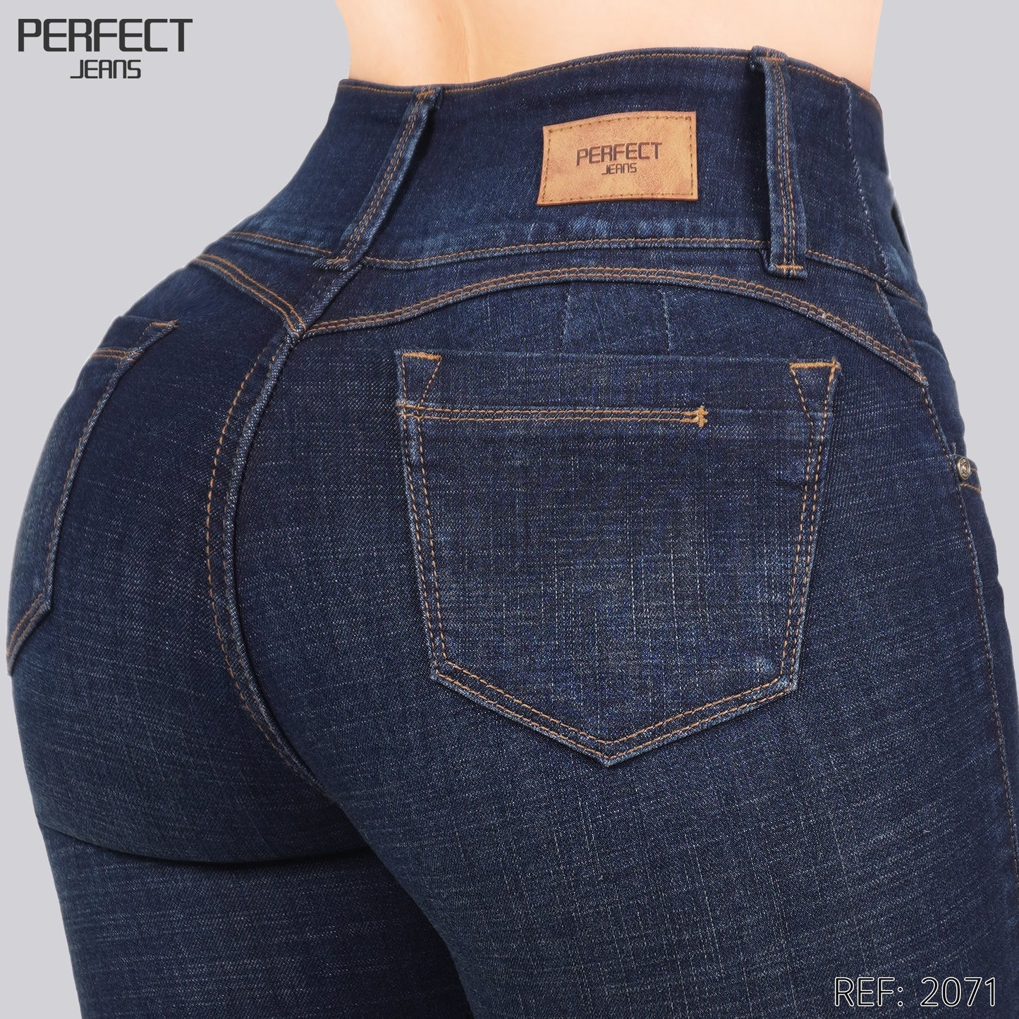 Jeans Skinny Flare Tiro Alto 2071