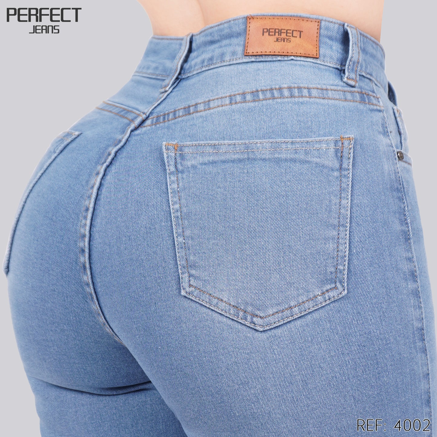 Jeans Bota Recta Tiro Alto 4002