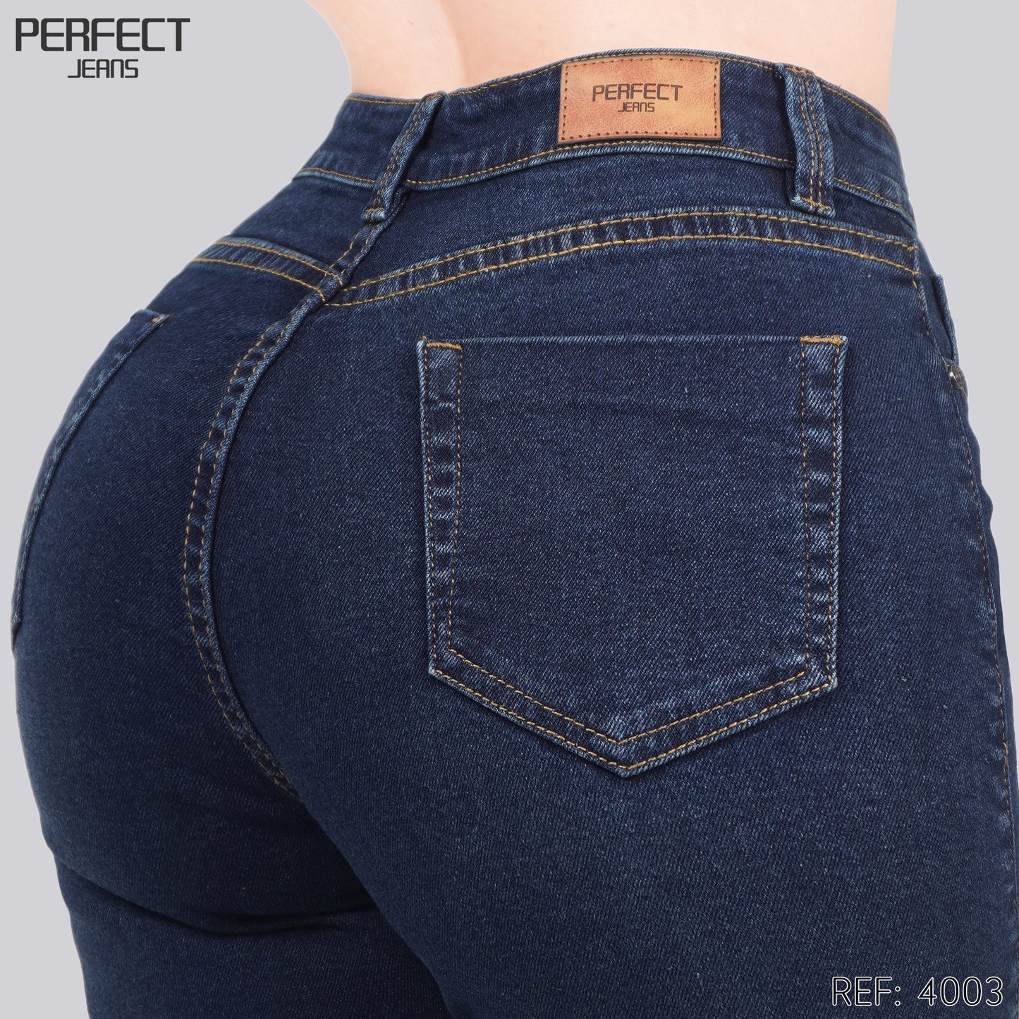 Jeans Mom Fit Tiro Alto 4003