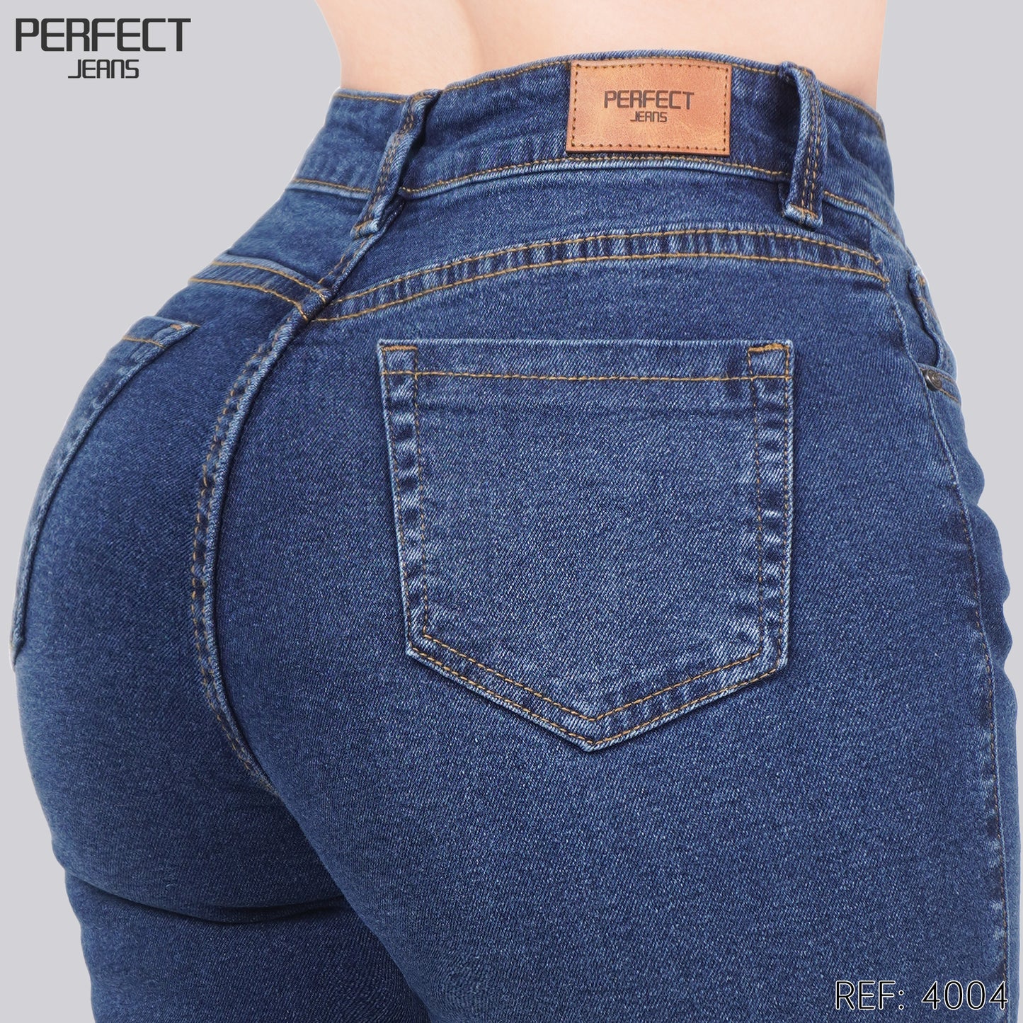 Jeans Mom Fit Tiro Alto 4004