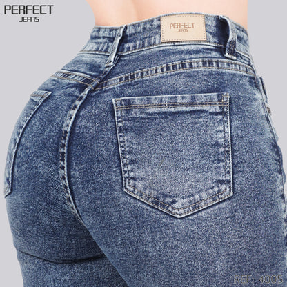Jeans Mom Fit Tiro Alto 4005