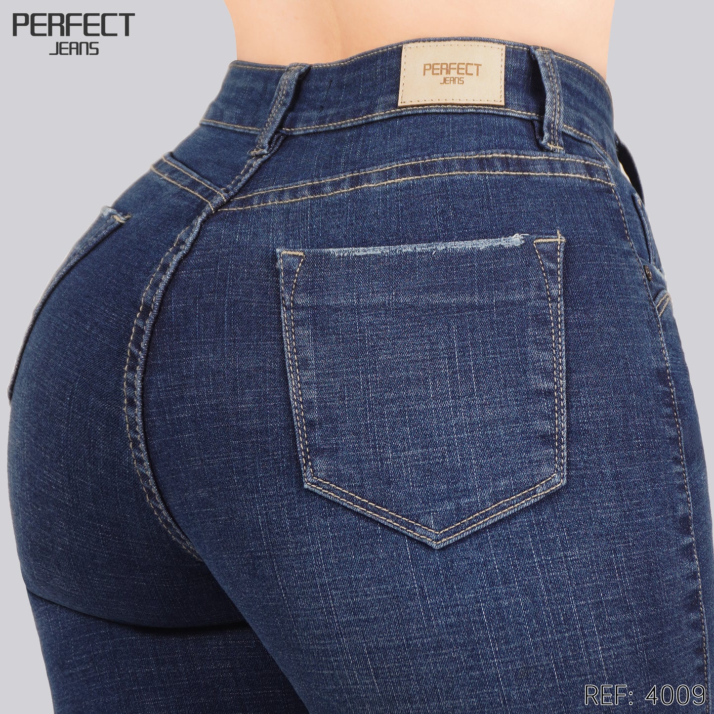 Jeans Mom Fit Tiro Alto 4009