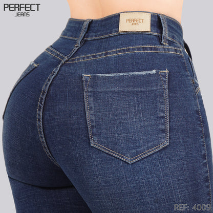 Jeans Mom Fit Tiro Alto 4009