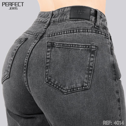 Jeans Wide Leg Rígido Tiro Alto 4014