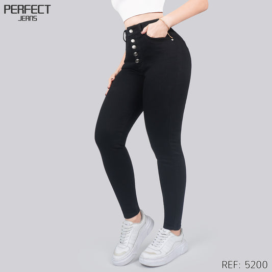 Jeans Skinny Tiro Alto 5200