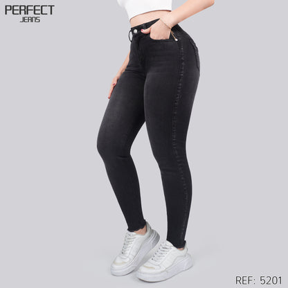 Jeans Skinny Tiro Alto 5201