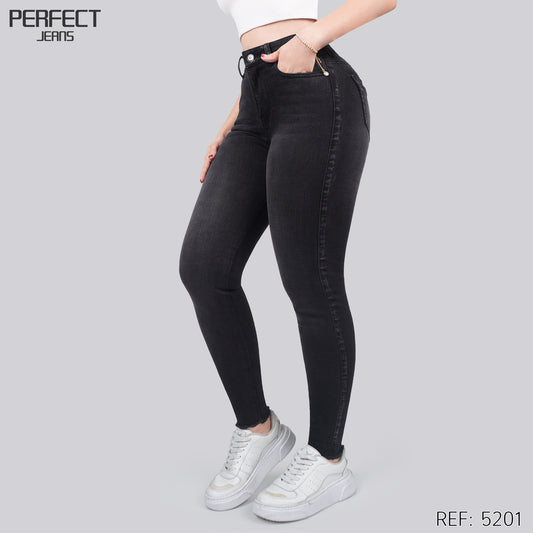 Jeans Skinny Tiro Alto 5201