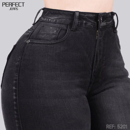 Jeans Skinny Tiro Alto 5201