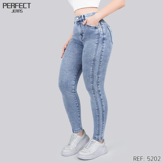 Jeans Skinny Tiro Alto 5202