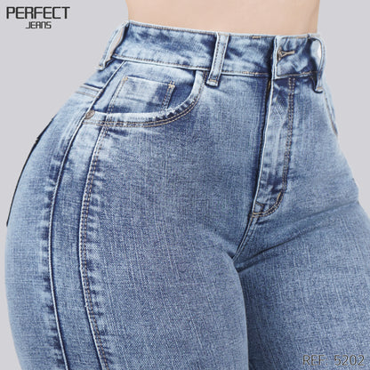 Jeans Skinny Tiro Alto 5202