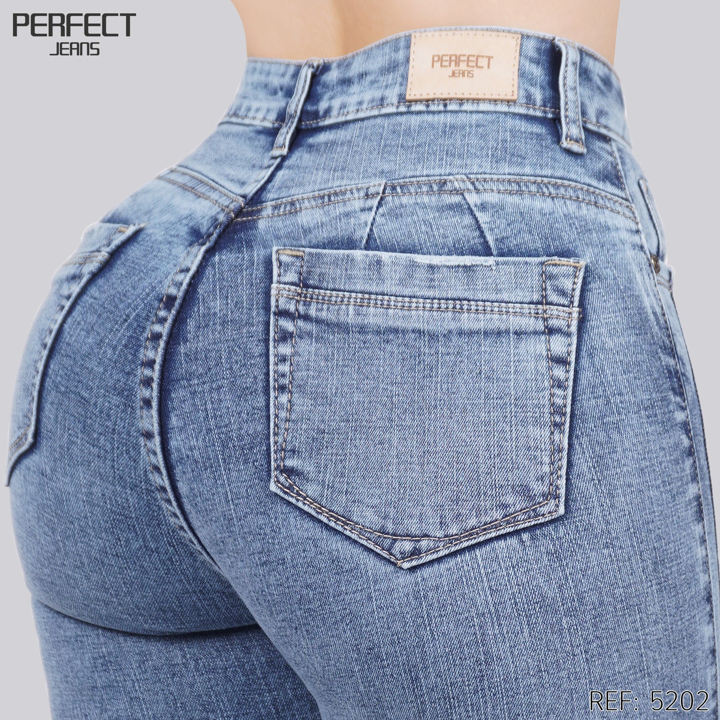 Jeans Skinny Tiro Alto 5202