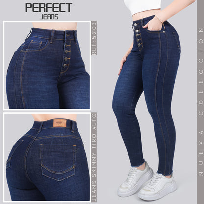 Jeans Skinny Tiro Alto 5203