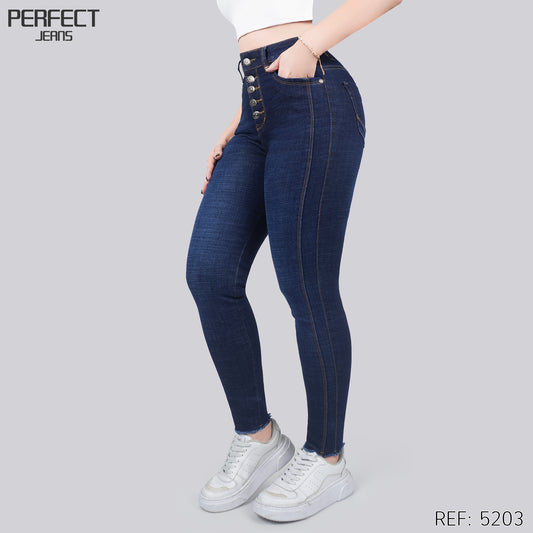 Jeans Skinny Tiro Alto 5203