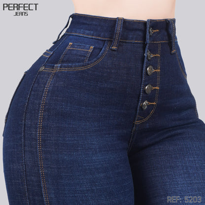Jeans Skinny Tiro Alto 5203