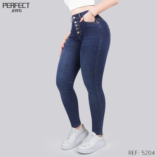 Jeans Skinny Tiro Alto 5204