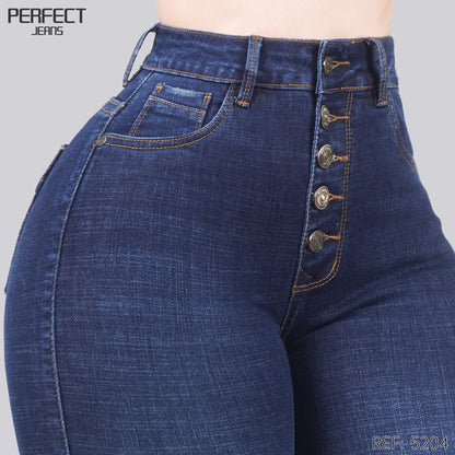 Jeans Skinny Tiro Alto 5204