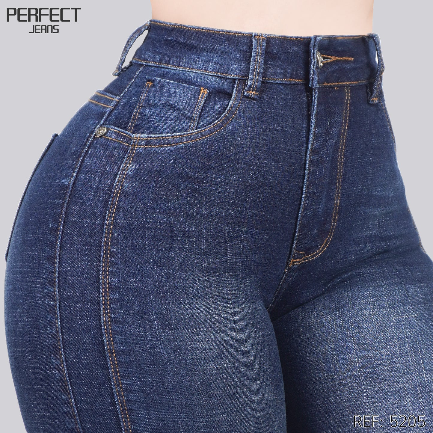 Jeans Skinny Tiro Alto 5205