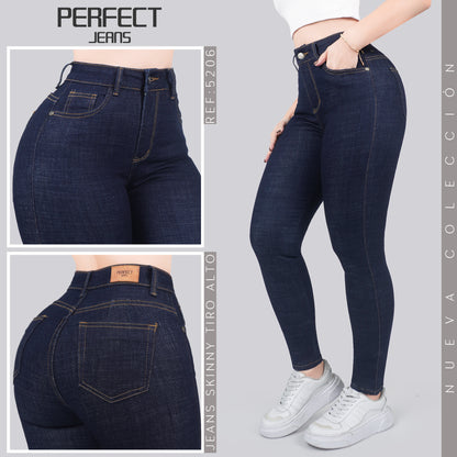 Jeans Skinny Tiro Alto 5206