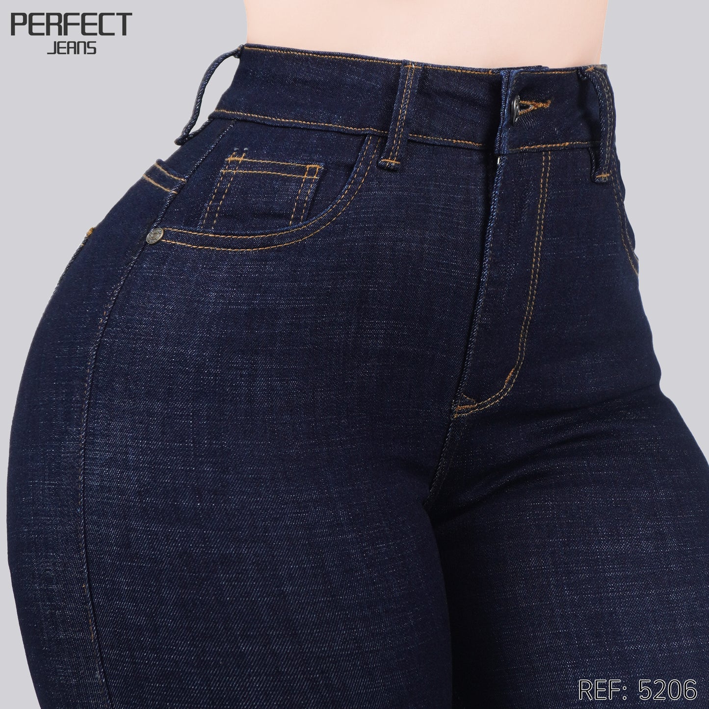 Jeans Skinny Tiro Alto 5206