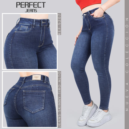 Jeans Skinny Tiro Alto 5207
