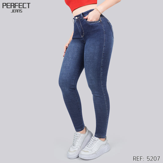 Jeans Skinny Tiro Alto 5207