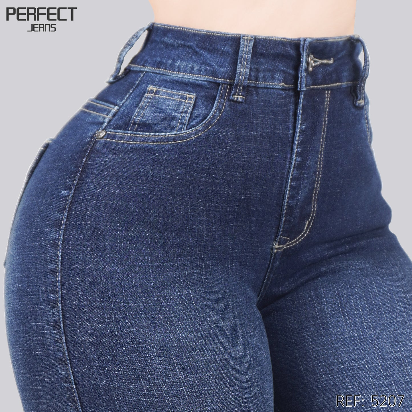 Jeans Skinny Tiro Alto 5207