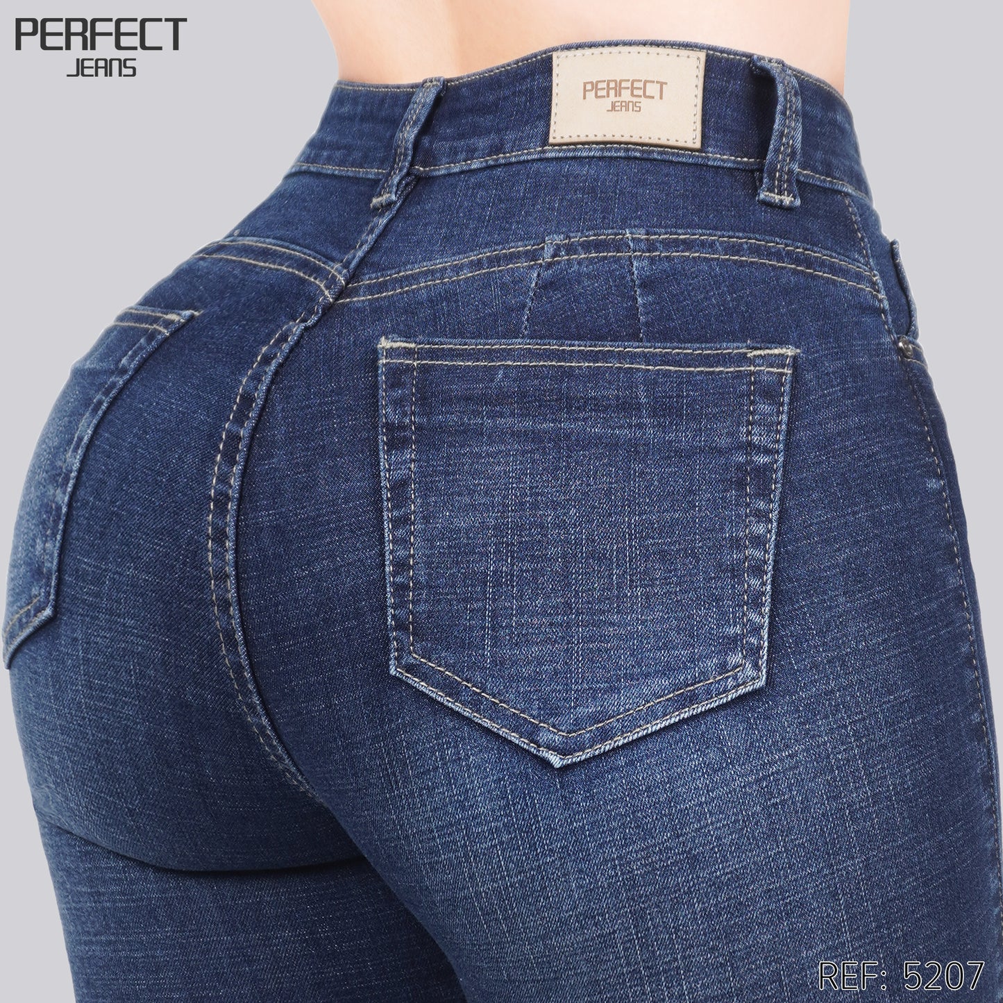 Jeans Skinny Tiro Alto 5207