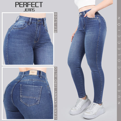 Jeans Skinny Tiro Alto 5208