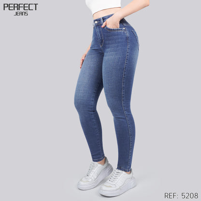 Jeans Skinny Tiro Alto 5208