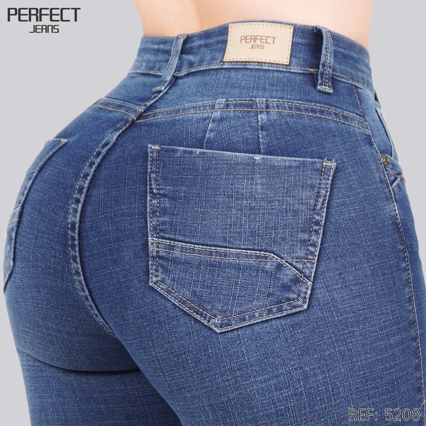 Jeans Skinny Tiro Alto 5208