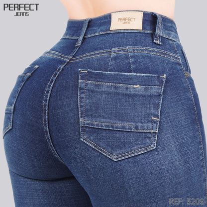 Jeans Skinny Tiro Alto 5209