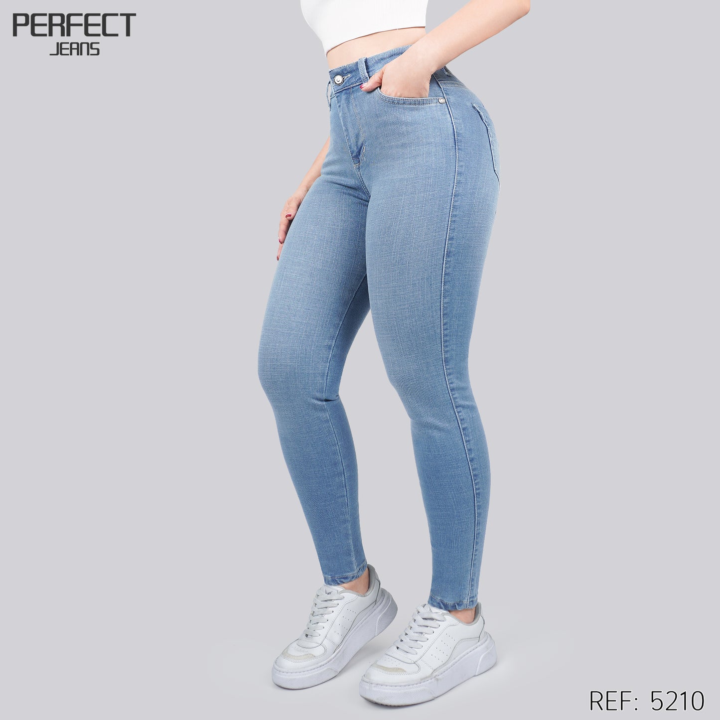 Jeans Skinny Tiro Alto 5210