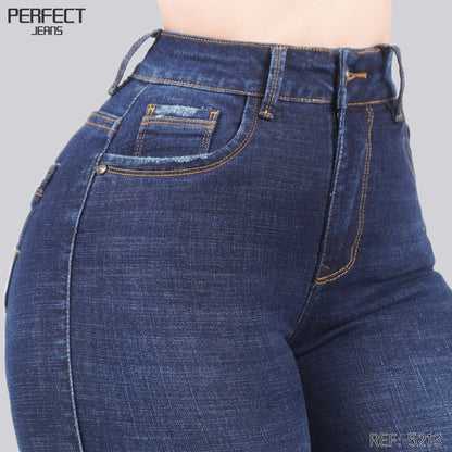 Jeans Skinny Tiro Alto 5213
