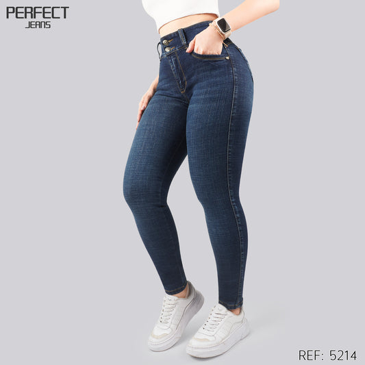 Jeans Skinny Tiro Alto 5214